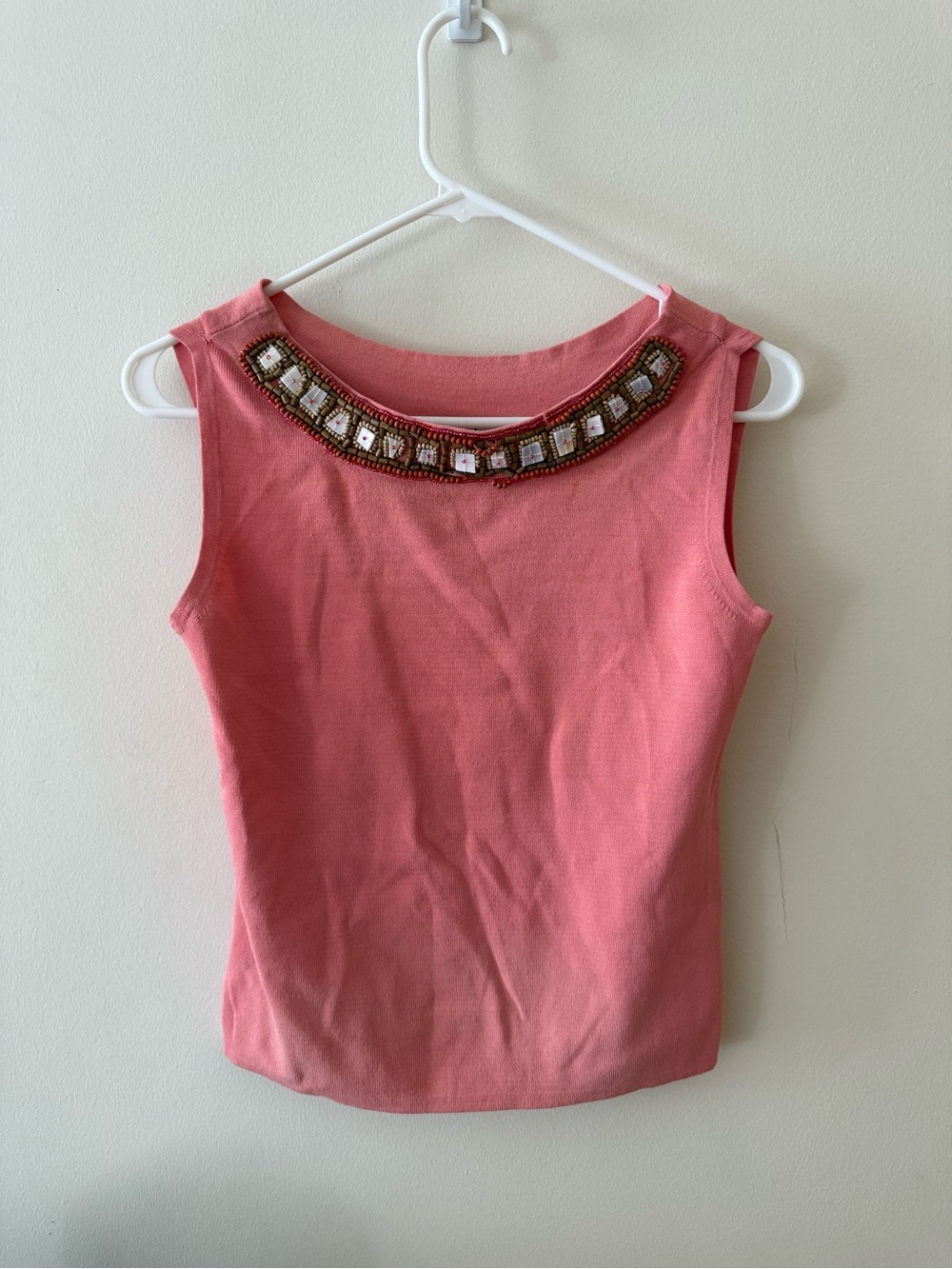 Joseph A. Vintage Beaded Tank Top